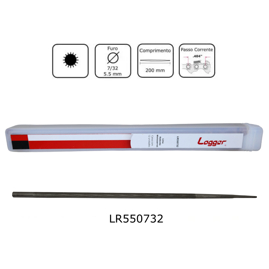 Lima Redonda para Afiação Logger, 5,5mm 7/32"