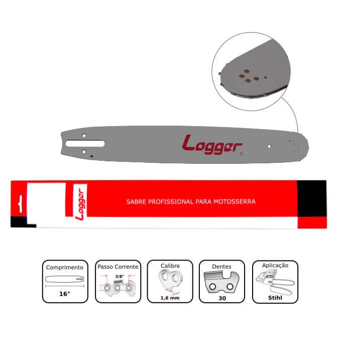 Sabre PR 16" para Motosserra Stihl 038 - Logger