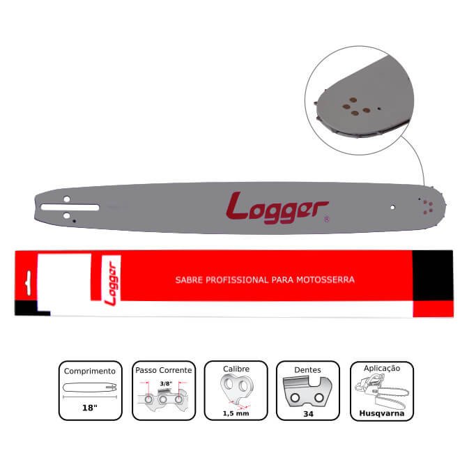 Sabre PR 18" para Motosserra Husqvarna 45 - Logger