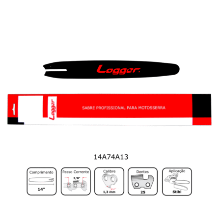 Sabre 14" para Motosserra Stihl 1,3mm - Logger