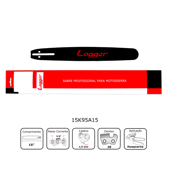 Sabre 18" para Motosserra Husqvarna 1,5mm - Logger