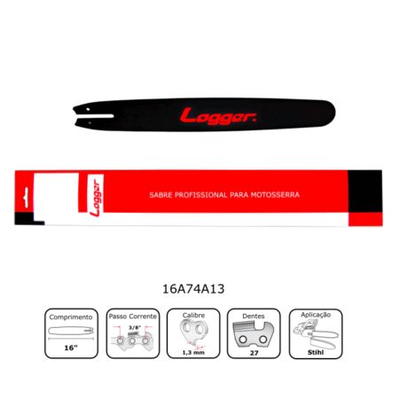 Sabre 16" para Motosserra Stihl 1,3mm - Logger