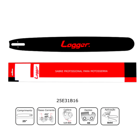 Sabre 25" para Motosserra Stihl 1,6mm - Logger